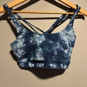 Lululemon Navy Tie-Dye Sports Bra